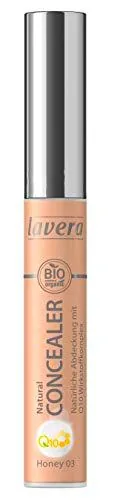 lavera Natural Concealer Q10 -Honey 03- Maquillaje corrector ∙ Fórmula cremosa ∙ Natural tono de piel ∙ Vegan ✔ Cosmética Natural ✔ Bio ✔ Maquillaje Organico 100% Certificado (5.5 ml)