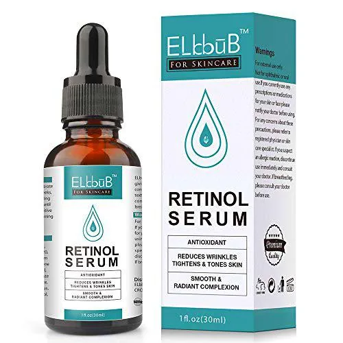 Retinol Serum - 2,5% retinol contenido Sistema con Vitamin C & Vegan ácido hialurónico de ELBBUB