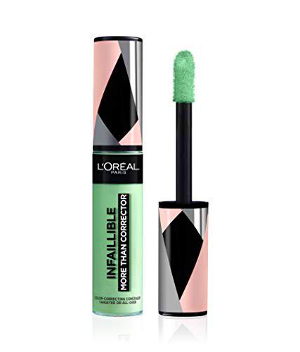 L'Oreal Paris Infalible More Than Concealer Corrector Verde Antirojeces Tono Green 001 30 g